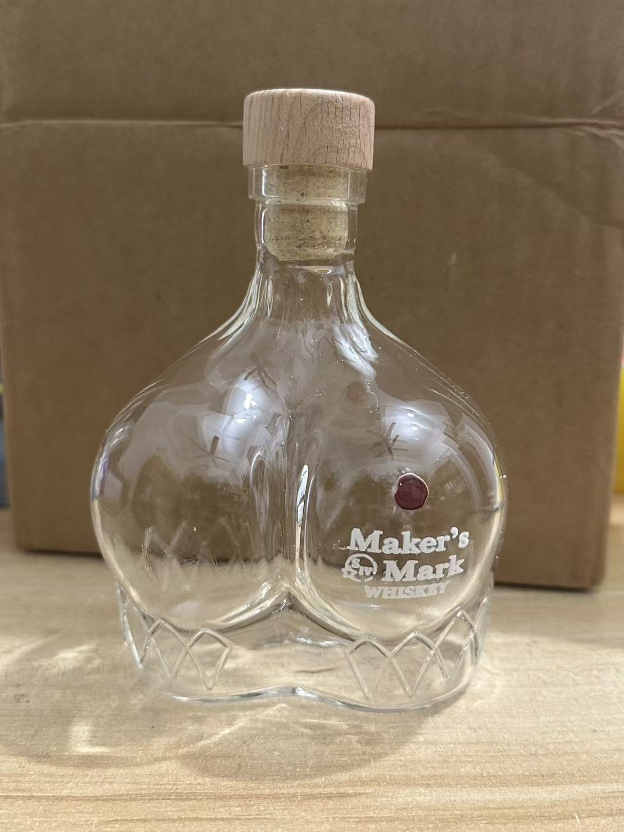 Glass Decanter Whiskey - 참신한 엉덩이 모양 위스키 디캔터, 수제