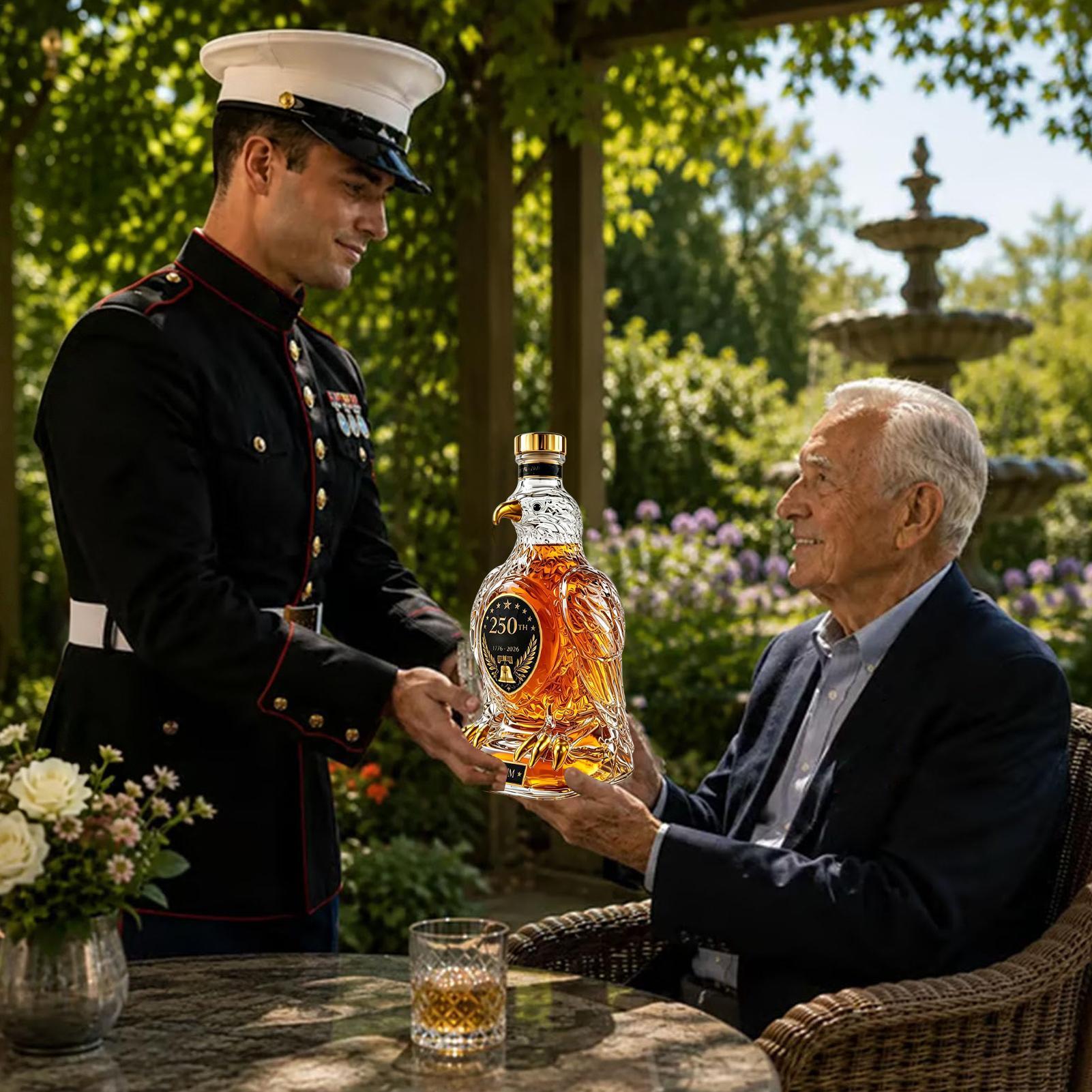 Glass Decanter Whiskey - 아메리칸 이글 250주년 기념 병 크리스탈