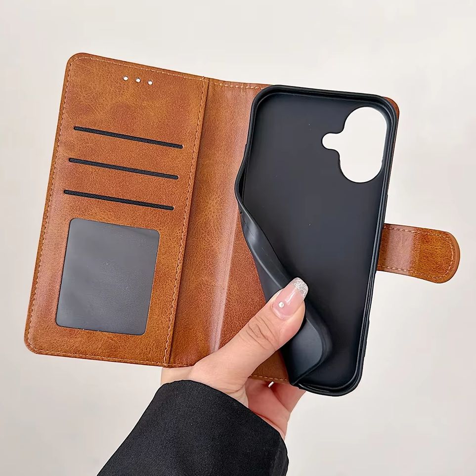 Leather Card Wallet - 아이폰 17 E 16 15 14