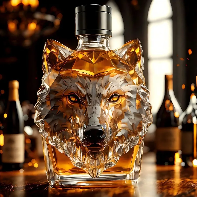 고붕규산 유리 울프 헤드 술병 독창적인 모양의 디캔터  - Glass Decanter Whiskey 리뷰 및 가격