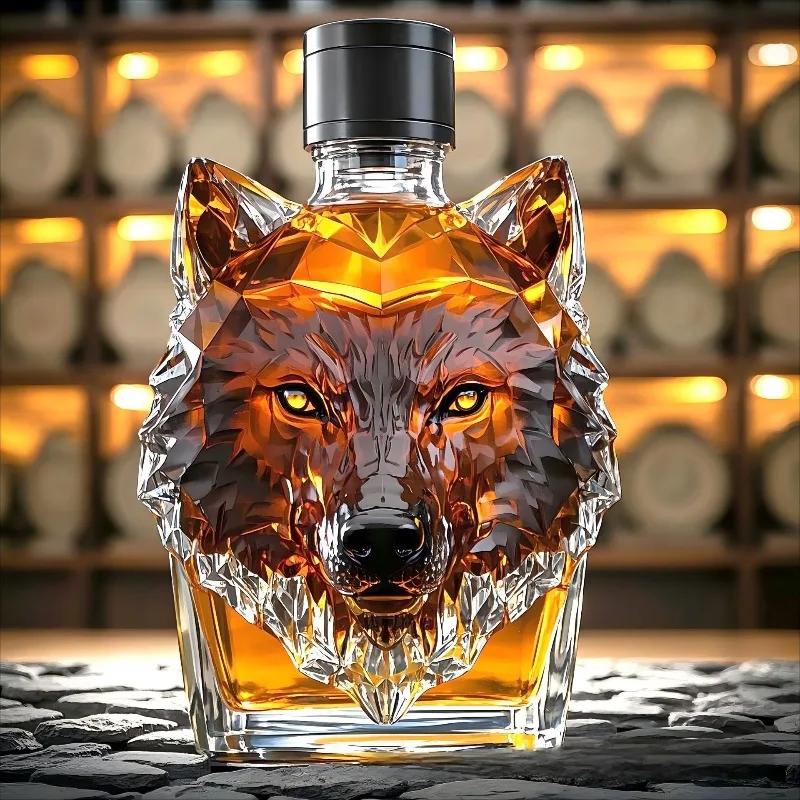 고붕규산 유리 울프 헤드 술병 독창적인 모양의 디캔터  - Glass Decanter Whiskey 리뷰 및 가격