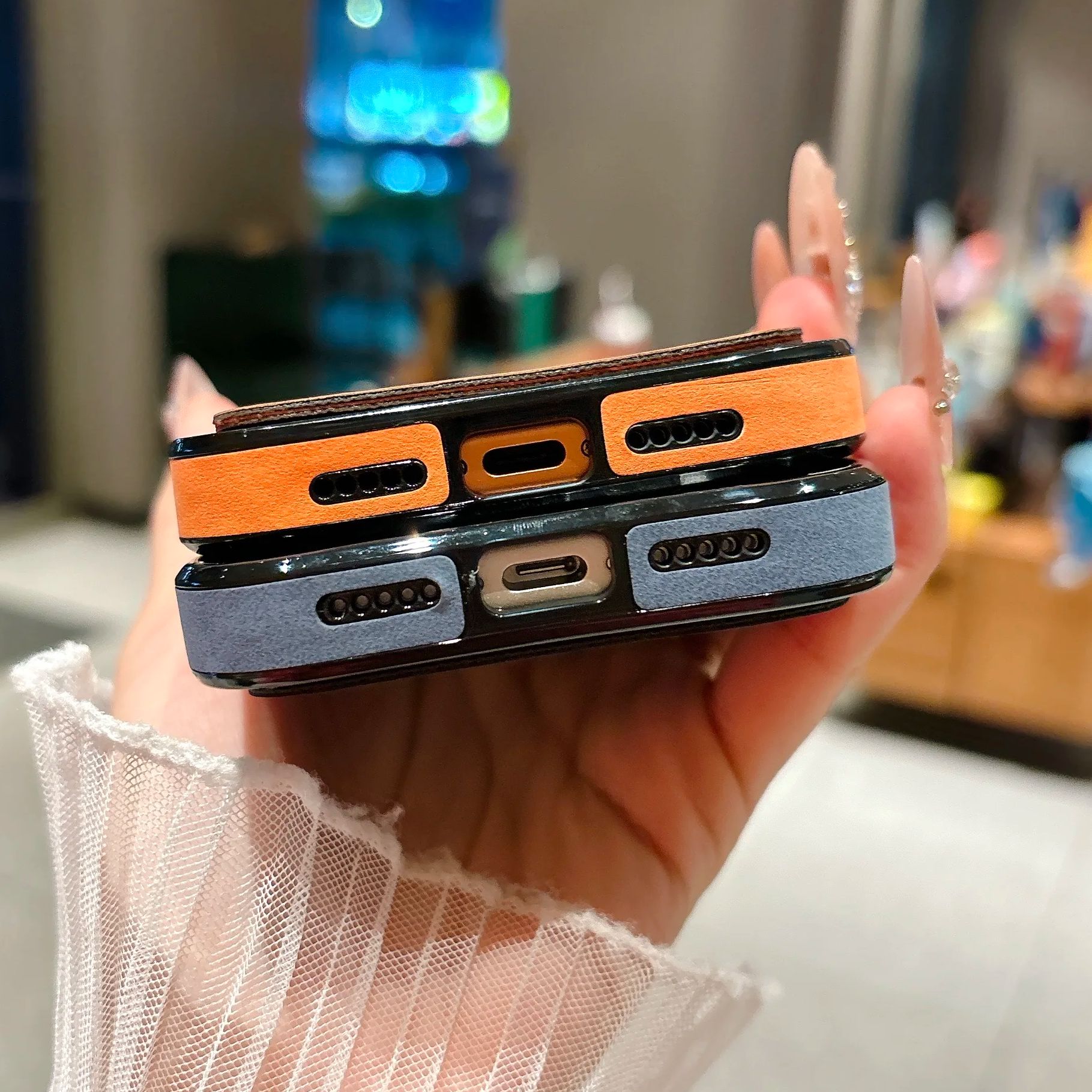 지갑 카드 홀더 스웨이드 가죽 폰 케이스 아이폰 17  - Leather Card Wallet 리뷰 및 가격