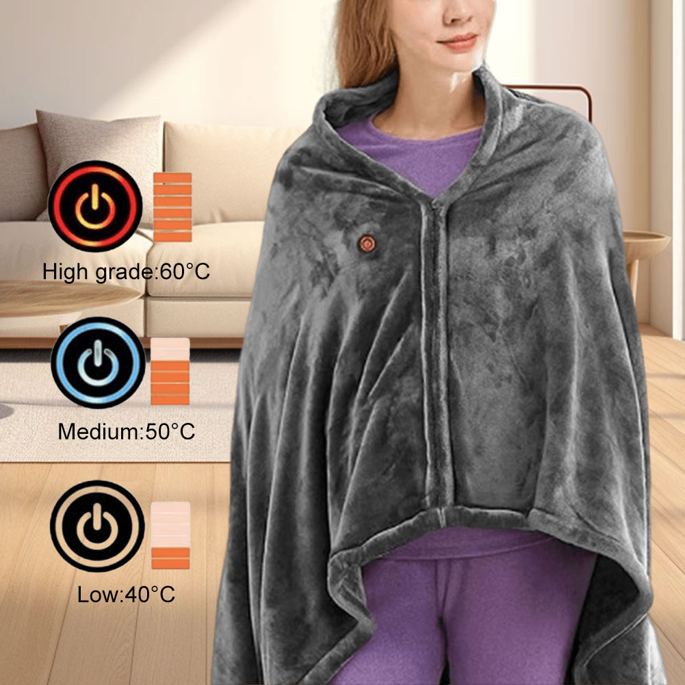 웨어러블 전기 담요 숄 3단계 온열 담요 5v USB  - Cashmere Throw Blanket 리뷰 및 가격