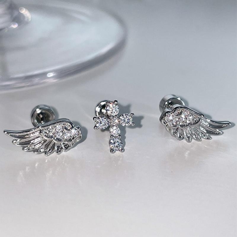 천사 날개 십자가 귀걸이 여성용 럭셔리 빈티지 스타일  - Luxury Lifestyle Gifts 리뷰 및 가격