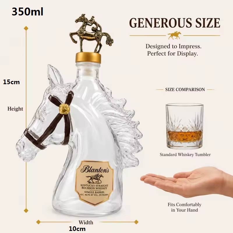 350ml 말 모양 유리 위스키 디캔터, 독창적인 버번 - Glass Decanter Whiskey 리뷰 및 가격
